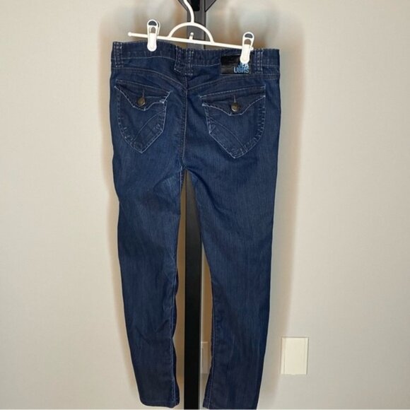 URBAN BEHAVIOR Melrose Slim Fit Straight Leg Low Rise Denim Jeans Cigarette - Picture 3 of 11